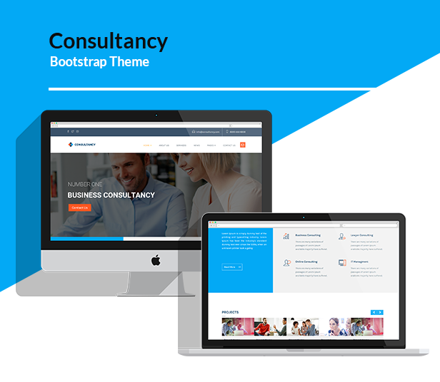 Consultancy - HTML Bootstrap Template - 1