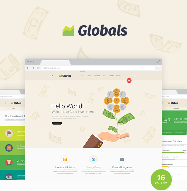 Globals - Material & Bootstrap HTML Template - 4