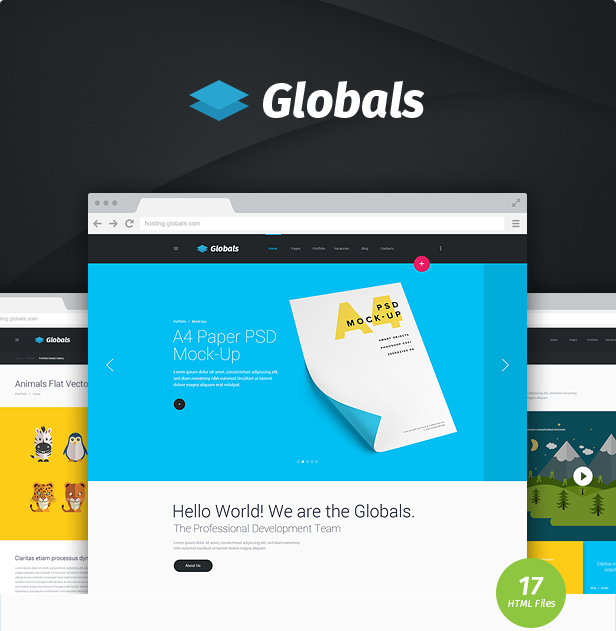 Globals - Material & Bootstrap HTML Template - 5