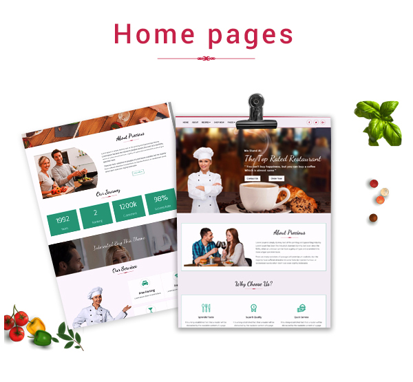 Precious Restaurant Template - 2