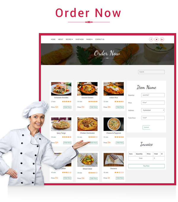 Precious Restaurant Template - 3