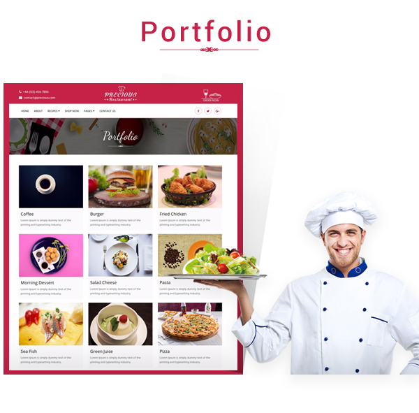 Precious Restaurant Template - 4