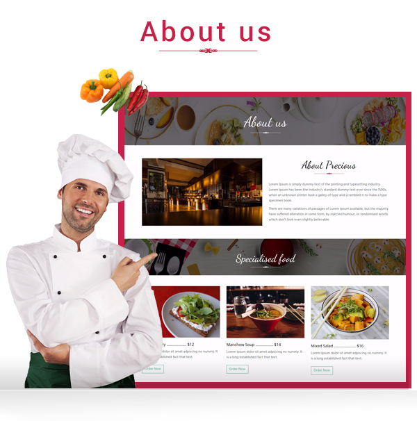 Precious Restaurant Template - 5