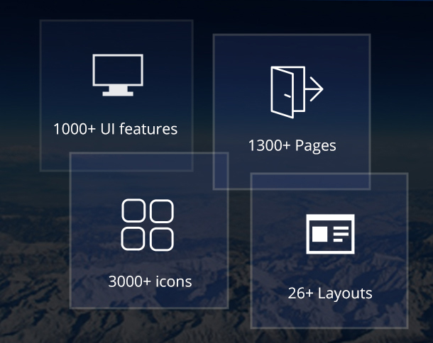 rare has 1000+UI features and comes with 1300+ html pages